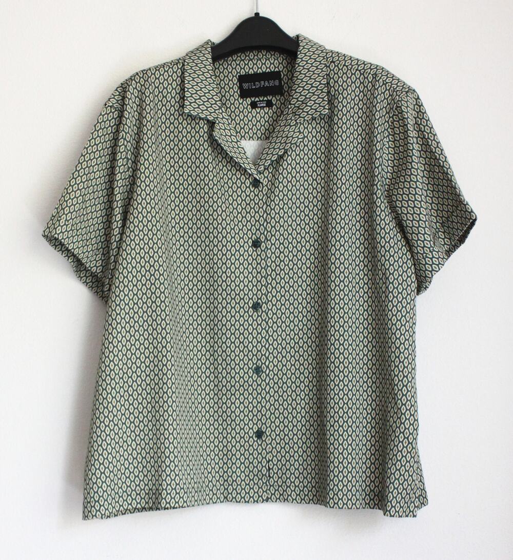 NEW Wild Fang Button-Ups The Everyday Camp Top, Size XL